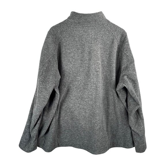 Duluth Trading Co Frost Lake Fleece Full Zip Jacket grey hiking sz 3X - Picture 3 of 7